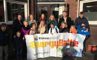 Deelnemers aan Energy Battle in klimaatsprint