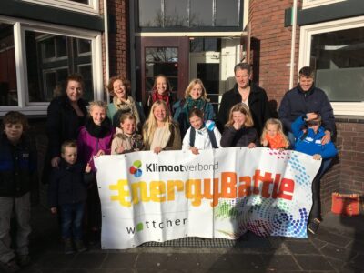 Deelnemers aan Energy Battle in klimaatsprint