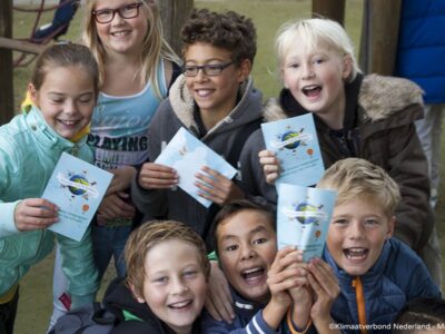 Kinderen zetten stevige stappen voor het klimaat