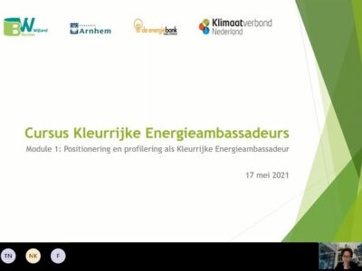 Kleurrijke Energieambassadeurs – Gemeente Arnhem