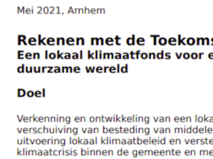 Lokaal Klimaatfonds