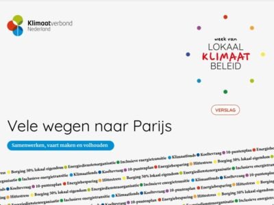 Verslag Week van Lokaal Klimaatbeleid