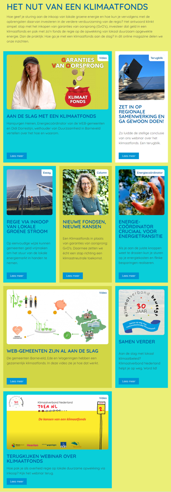 Het nut van een klimaatfonds - Online Magazine - Klimaatverbond Nederland